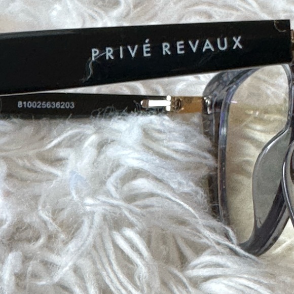 Privé Revaux Claudia Blue Light Blocking Glasses Zero Strength Black/Grey - Picture 5 of 5